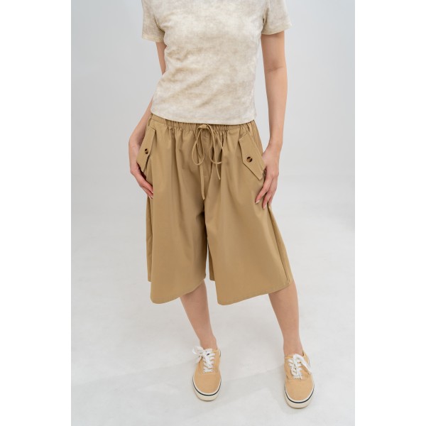 Wide Leg Casual Culottes